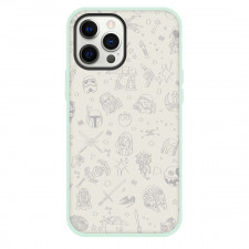 Star Wars Phone Case For iPhone And Samsung Galaxy Devices - Star Wars Mixed Characters Items Pattern