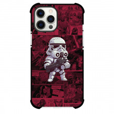 Star Wars Stormtrooper Phone Case For iPhone And Samsung Galaxy Devices - Stormtrooper Comic Background Cartoon Art