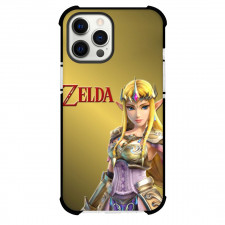 The Legend of Zelda Princess Zelda Phone Case For iPhone and Samsung Galaxy Devices - Princess Zelda Standing On Yellow Background