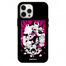Undertale Phone Case For iPhone and Samsung Galaxy Devices - Undertale Poster Black And Pink Background