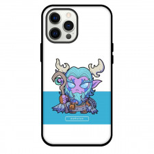 World Of Warcraft Malfurion Stormrage Phone Case For iPhone and Samsung Galaxy Devices - Malfurion Stormrage Chibi Art On Blue And White Background