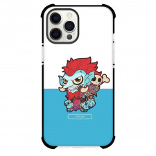 World Of Warcraft Voljin Phone Case For iPhone and Samsung Galaxy Devices - Voljin Chibi Art On Blue And White Background