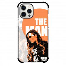 WWE Becky Lynch Phone Case For iPhone and Samsung Galaxy Devices - Becky Lynch The Man Orange Background