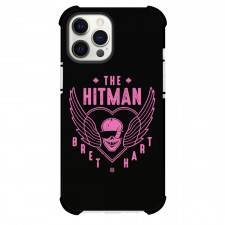 WWE Bret Hart Phone Case For iPhone and Samsung Galaxy Devices - Bret Hart Logo The Hitman Pink