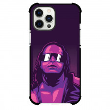 WWE Bret Hart Phone Case For iPhone and Samsung Galaxy Devices - Bret Hart Portraits Wpap Popart Purple