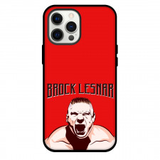 WWE Brock Lesnar Phone Case For iPhone and Samsung Galaxy Devices - Brock Lesnar Minimalist Art Red