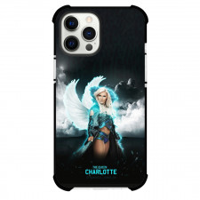 WWE Charlotte Flair Phone Case For iPhone and Samsung Galaxy Devices - Charlotte Flair The Queen Standing With Angel Wings