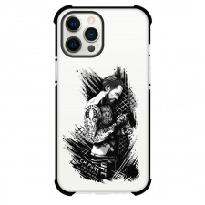 WWE CM Punk Phone Case For iPhone and Samsung Galaxy Devices - CM Punk Side Portrait Black And White