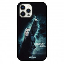WWE Ronda Rousey Phone Case For iPhone and Samsung Galaxy Devices - Ronda Rousey Is Here Black Background