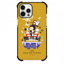 101 Dalmatians Phone Case For iPhone Samsung Galaxy Pixel OnePlus Vivo Xiaomi Asus Sony Motorola Nokia - 101 Dalmatians Illustration Art On Brown Background