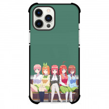The Quintessential Quintuplets Phone Case For iPhone Samsung Galaxy Pixel OnePlus Vivo Xiaomi Asus Sony Motorola Nokia - The Quintessential Quintuplets High School Student Sisters Sitting on Chair Poster