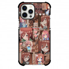 The Quintessential Quintuplets Miku Nakano Phone Case For iPhone Samsung Galaxy Pixel OnePlus Vivo Xiaomi Asus Sony Motorola Nokia - Miku Nakano Shows in Various Outfits Collage