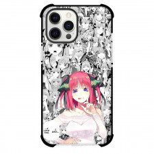 The Quintessential Quintuplets Nino Nakano Phone Case For iPhone Samsung Galaxy Pixel OnePlus Vivo Xiaomi Asus Sony Motorola Nokia - Nino Nakano with Black and White Different Expression Artwork