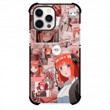 The Quintessential Quintuplets Nino Nakano Phone Case For iPhone Samsung Galaxy Pixel OnePlus Vivo Xiaomi Asus Sony Motorola Nokia - Nino Nakano A Pink Color Palette include Various Scenes Collage