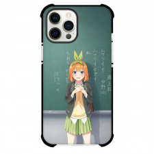 The Quintessential Quintuplets Yotsuba Nakano Phone Case For iPhone Samsung Galaxy Pixel OnePlus Vivo Xiaomi Asus Sony Motorola Nokia - Yotsuba Nakano Standing in Classroom in Front of a Chalkboard Poster