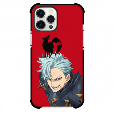 The Seven Deadly Sins Ban Case For iPhone Samsung Galaxy Pixel OnePlus Vivo Xiaomi Asus Sony Motorola Nokia - Ban Fierce Portrait On Red Background