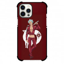 The Seven Deadly Sins Ban Case For iPhone Samsung Galaxy Pixel OnePlus Vivo Xiaomi Asus Sony Motorola Nokia - Ban Smile Portrait On Red Background