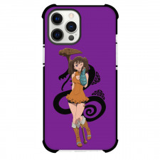 The Seven Deadly Sins Diane Case For iPhone Samsung Galaxy Pixel OnePlus Vivo Xiaomi Asus Sony Motorola Nokia - Diane Cute Portrait On Purple Background