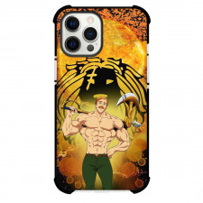 The Seven Deadly Sins Escanor Case For iPhone Samsung Galaxy Pixel OnePlus Vivo Xiaomi Asus Sony Motorola Nokia - Escanor Portrait Logo On Sun Background
