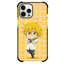 The Seven Deadly Sins Meliodas Case For iPhone Samsung Galaxy Pixel OnePlus Vivo Xiaomi Asus Sony Motorola Nokia - Meliodas Portrait Chibi Art Pattern Background