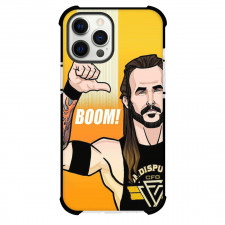 AEW Adam Cole Phone Case For iPhone Samsung Galaxy Pixel OnePlus Vivo Xiaomi Asus Sony Motorola Nokia - Adam Cole Boom Cartoon Illustration Orange Background