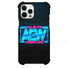 AEW Phone Case For iPhone Samsung Galaxy Pixel OnePlus Vivo Xiaomi Asus Sony Motorola Nokia - AEW Neon Logo Blue And Pink