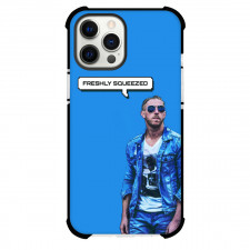AEW Orange Cassidy Phone Case For iPhone Samsung Galaxy Pixel OnePlus Vivo Xiaomi Asus Sony Motorola Nokia - Orange Cassidy Standing Freshly Squeezed Blue Background