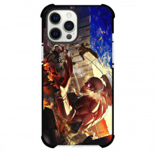 Attack On Titan Mikasa Phone Case For iPhone Samsung Galaxy Pixel OnePlus Vivo Xiaomi Asus Sony Motorola Nokia - Mikasa Ackerman Vs Armored Titan War Poster