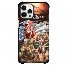 Attack On Titan Phone Case For iPhone Samsung Galaxy Pixel OnePlus Vivo Xiaomi Asus Sony Motorola Nokia - Titan Characters on Cloud Scene