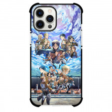 Attack On Titan Phone Case For iPhone Samsung Galaxy Pixel OnePlus Vivo Xiaomi Asus Sony Motorola Nokia - Titan Characters with Sword on Sky Background