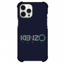Kenzo Case For iPhone Samsung Galaxy Pixel OnePlus Vivo Xiaomi Asus Sony Motorola Nokia - Series Logo In Dark Blue Background