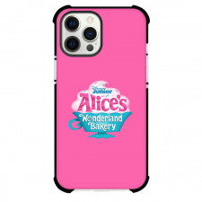 Alice's Wonderland Bakery Phone Case For iPhone Samsung Galaxy Pixel OnePlus Vivo Xiaomi Asus Sony Motorola Nokia - Alice's Wonderland Bakery Logo On Light Pink Background