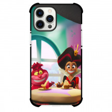 Alice's Wonderland Bakery Phone Case For iPhone Samsung Galaxy Pixel OnePlus Vivo Xiaomi Asus Sony Motorola Nokia - Alice's Wonderland Bakery Queen Of Heart And Cheshire Cat Eating Together