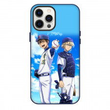 Ace Of The Diamond Phone Case For iPhone Samsung Galaxy Pixel OnePlus Vivo Xiaomi Asus Sony Motorola Nokia - Sawamura And Mei Fierce Hold Ball Portrait