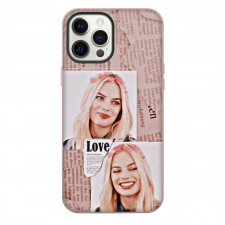 Margot Robbie Phone Case For iPhone Samsung Galaxy Pixel OnePlus Vivo Xiaomi Asus Sony Motorola Nokia - Margot Robbie Newspaper Portrait Collage
