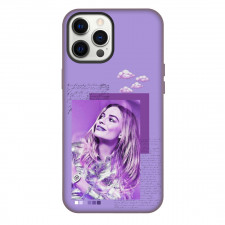 Margot Robbie Phone Case For iPhone Samsung Galaxy Pixel OnePlus Vivo Xiaomi Asus Sony Motorola Nokia - Margot Robbie Purple Cloud Portrait Poster