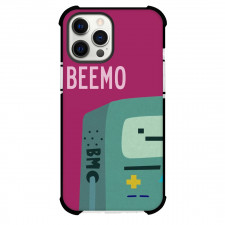 Adventure Time BMO For iPhone Samsung Galaxy Pixel OnePlus Vivo Xiaomi Asus Sony Motorola Nokia - BMO Half Face Portrait Pink Background