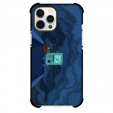 Adventure Time BMO For iPhone Samsung Galaxy Pixel OnePlus Vivo Xiaomi Asus Sony Motorola Nokia - BMO Sitting On Mountain Illustration