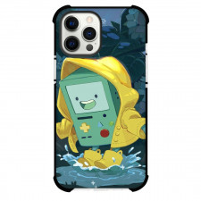 Adventure Time BMO For iPhone Samsung Galaxy Pixel OnePlus Vivo Xiaomi Asus Sony Motorola Nokia - BMO Wearing Raincoat Illustration