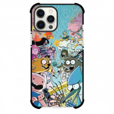 Adventure Time For iPhone Samsung Galaxy Pixel OnePlus Vivo Xiaomi Asus Sony Motorola Nokia - Characters Face Off Illustration