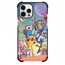 Adventure Time For iPhone Samsung Galaxy Pixel OnePlus Vivo Xiaomi Asus Sony Motorola Nokia - Characters Running Illustration