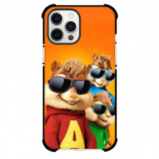 Alvin And The Chipmunks Phone Case For iPhone Samsung Galaxy Pixel OnePlus Vivo Xiaomi Asus Sony Motorola Nokia - Characters Orange Background