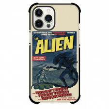 Aliens Movie Xenomorph Phone Case For iPhone Samsung Galaxy Pixel OnePlus Vivo Xiaomi Asus Sony Motorola Nokia - Xenomorph On Beige Background Comic Art
