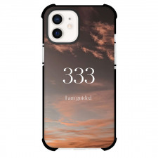 Angel Numbers 333 Phone Case For iPhone Samsung Galaxy Pixel OnePlus Vivo Xiaomi Asus Sony Motorola Nokia - Angel Numbers 333 On I Am Guided Sunset Sky Background