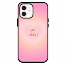 Angel Numbers 888 Phone Case For iPhone Samsung Galaxy Pixel OnePlus Vivo Xiaomi Asus Sony Motorola Nokia - Angel Numbers 888 Balance On Glowing Heart Shape Pink Background