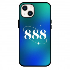 Angel Numbers 888 Phone Case For iPhone Samsung Galaxy Pixel OnePlus Vivo Xiaomi Asus Sony Motorola Nokia - Angel Numbers 888 On Blue Green Gradient Background