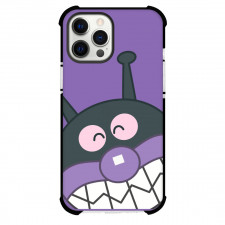 Anpanman Baikinman Phone Case For iPhone Samsung Galaxy Pixel OnePlus Vivo Xiaomi Asus Sony Motorola Nokia - Baikinman Grin Face Purple Background