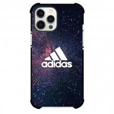 Adidas Phone Case For iPhone Samsung Galaxy Pixel OnePlus Vivo Xiaomi Asus Sony Motorola Nokia - Adidas Logo On Abstract Glitter Background