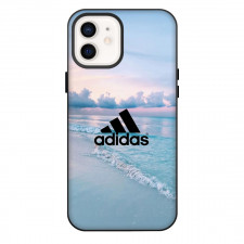 Adidas Phone Case For iPhone Samsung Galaxy Pixel OnePlus Vivo Xiaomi Asus Sony Motorola Nokia - Adidas Logo On Beach Background