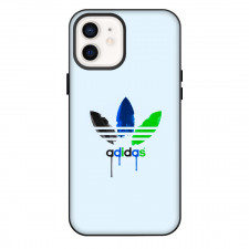 Adidas Phone Case For iPhone Samsung Galaxy Pixel OnePlus Vivo Xiaomi Asus Sony Motorola Nokia - Adidas Logo In Black Blue Green Dripping Paint On White Background